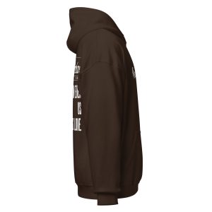 Unisex Heavy Blend Hoodie Dark Chocolate Right 67d3f9a9b5250 | Cross Culture Streetwear