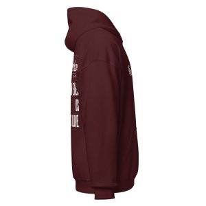 Unisex Heavy Blend Hoodie Maroon Right 67d3f9a9a5ce9 | Cross Culture Streetwear