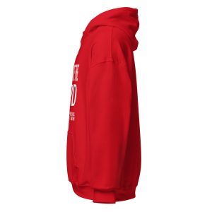 Unisex Heavy Blend Hoodie Red Left 67cbf3ea31872 | Cross Culture Streetwear