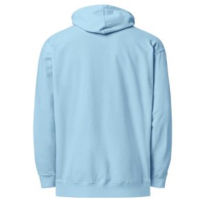 Unisex Midweight Hoodie Blue Aqua Back 67d2e6b79cbcd | Cross Culture Streetwear