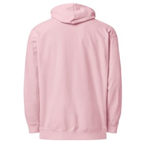 Unisex Midweight Hoodie Light Pink Back 67d2e6b79d443 | Cross Culture Streetwear