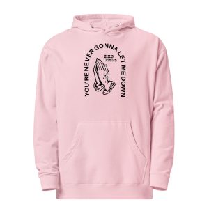 Unisex Midweight Hoodie Light Pink Front 67d2e6b79d119 | Cross Culture Streetwear