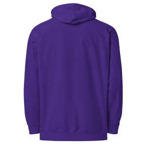 Unisex Midweight Hoodie Purple Back 67d2eab0ce5f2 | Cross Culture Streetwear