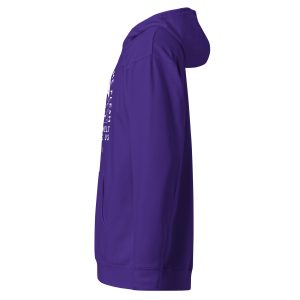 Unisex Midweight Hoodie Purple Left 67d2eab0ce8b2 | Cross Culture Streetwear